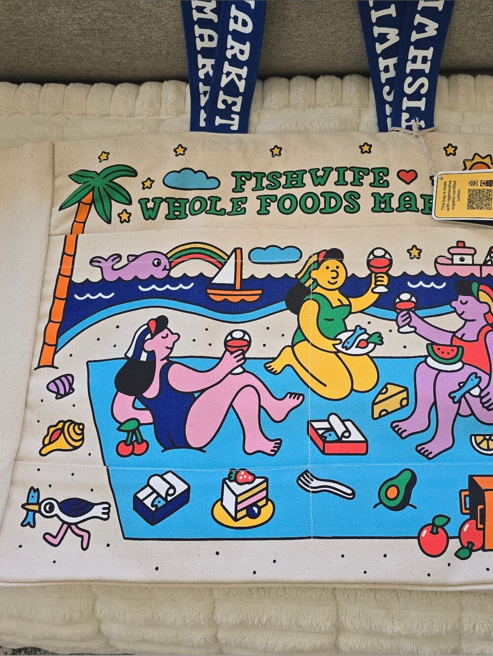 Fishwife X WholeFoods Tote Bag: Large, Medium And Mini - Picture 6 of 8